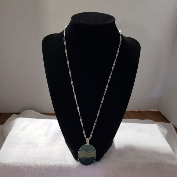 Beautiful Vintage Kenneth Cole Pendant Necklace and Bracelet Both 925 SP - Picture 2 of 10